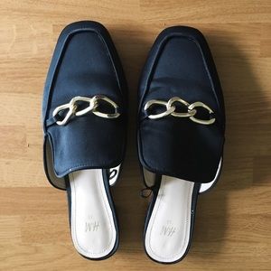 Women’s black loafers
